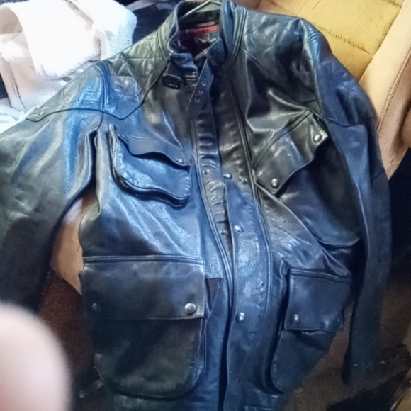 Polo Ralph Lauren black leather jacket